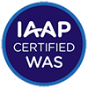 the International Association of Accessibility Professionals Web Accessibility(IAAP) Specialist certification logo