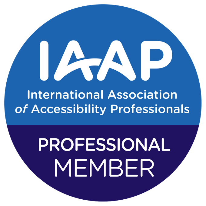 IAAP International Association of Accessibility Professionals PROFESSIONAL MEMBER